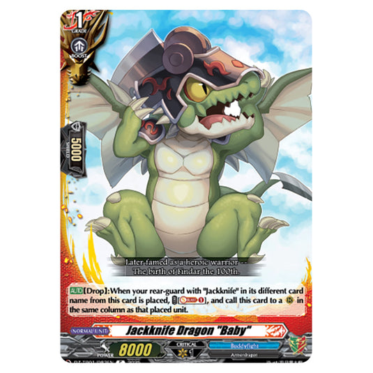 Jackknife Dragon "Baby" DZ-TB01/083EN card from the Cardfight!! Vanguard set Future Card Buddyfight