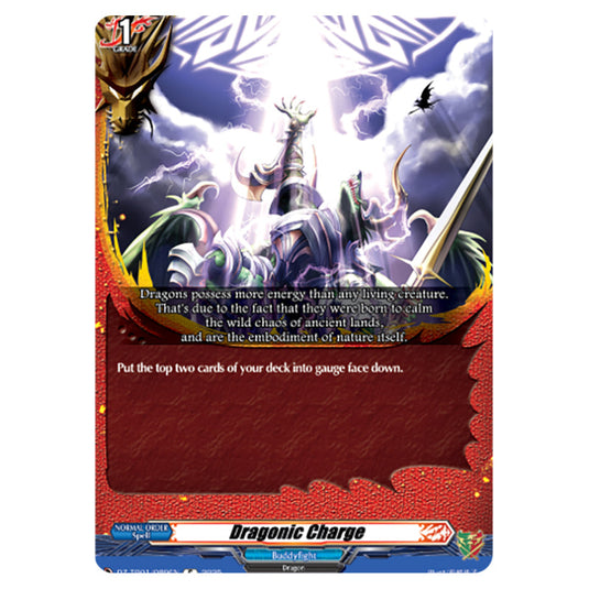 Dragonic Charge DZ-TB01/089EN card from the Cardfight!! Vanguard set Future Card Buddyfight