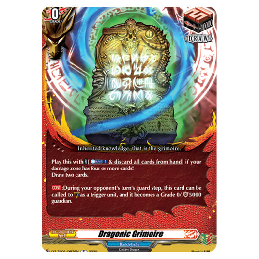 Dragonic Grimoire DZ-TB01/093EN card from the Cardfight!! Vanguard set Future Card Buddyfight