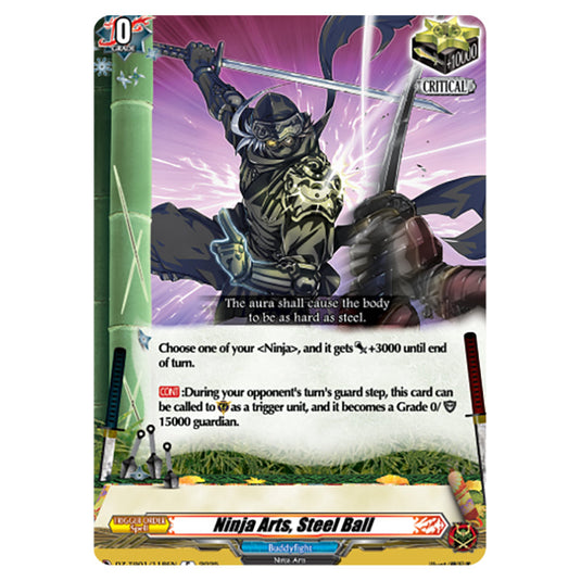 Ninja Arts, Steel Ball DZ-TB01/118EN card from the Cardfight!! Vanguard set Future Card Buddyfight