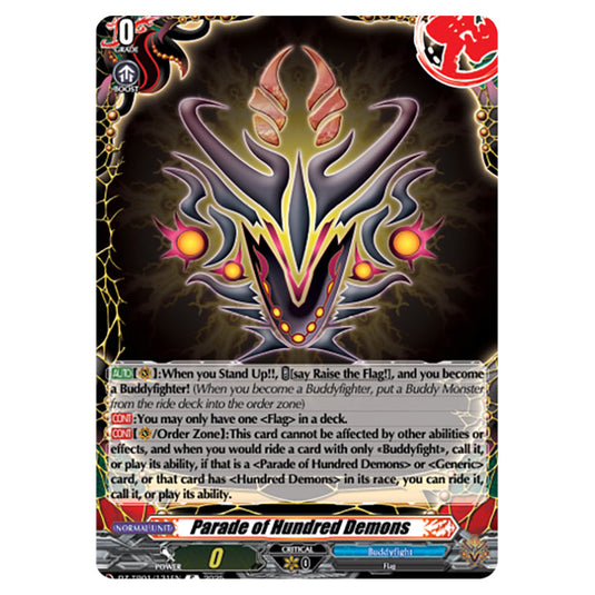 Parade of Hundred Demons DZ-TB01/131EN card from the Cardfight!! Vanguard set Future Card Buddyfight