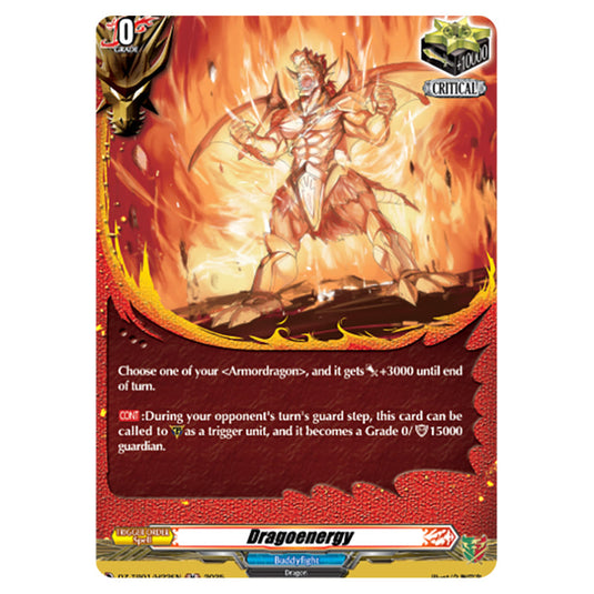 Dragoenergy DZ-TB01/H22EN card from the Cardfight!! Vanguard set Future Card Buddyfight