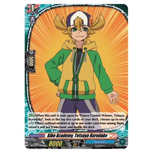 Aibo Academy, Tetsuya Kurodake DZ-TB01/H39EN card from the Cardfight!! Vanguard set Future Card Buddyfight