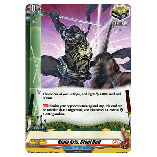 Ninja Arts, Steel Ball DZ-TB01/H63EN card from the Cardfight!! Vanguard set Future Card Buddyfight