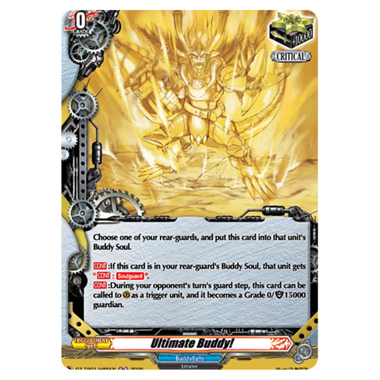 Ultimate Buddy! DZ-TB01/H85EN card from the Cardfight!! Vanguard set Future Card Buddyfight