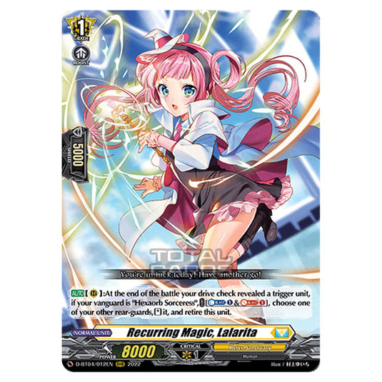 Cardfight!! Vanguard - VGE-D-BT04 - Awakening of Chakrabarthi - Recurring Magic, Lalarita (RRR) D-BT04/012