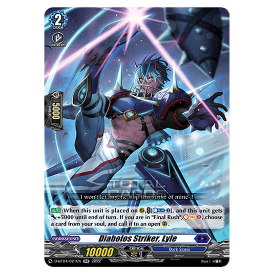 Cardfight!! Vanguard - VGE-D-BT04 - Awakening of Chakrabarthi - Diabolos Striker, Lyle (RR) D-BT04/021