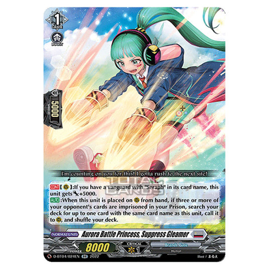 Cardfight!! Vanguard - VGE-D-BT04 - Awakening of Chakrabarthi - Aurora Battle Princess, Suppress Gleamer (RR) D-BT04/024