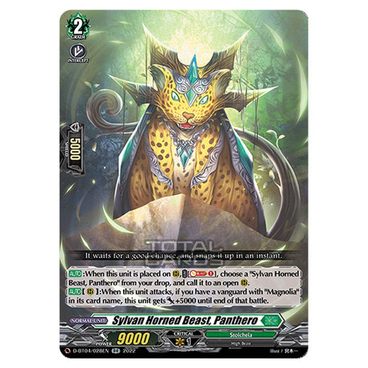 Cardfight!! Vanguard - VGE-D-BT04 - Awakening of Chakrabarthi - Sylvan Horned Beast, Panthero (RR) D-BT04/028