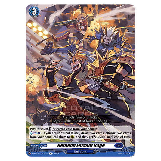 Cardfight!! Vanguard - VGE-D-BT04 - Awakening of Chakrabarthi - Helheim Fervent Rage (R) D-BT04/042