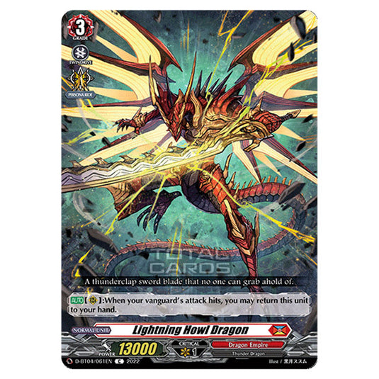 Cardfight!! Vanguard - VGE-D-BT04 - Awakening of Chakrabarthi - Lightning Howl Dragon (C) D-BT04/061