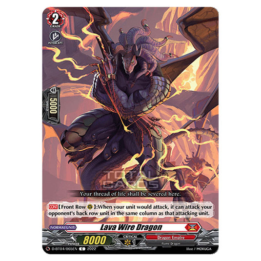 Cardfight!! Vanguard - VGE-D-BT04 - Awakening of Chakrabarthi - Lava Wire Dragon (C) D-BT04/065