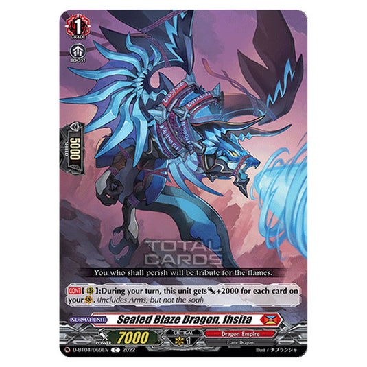 Cardfight!! Vanguard - VGE-D-BT04 - Awakening of Chakrabarthi - Sealed Blaze Dragon, Ihsita (C) D-BT04/069