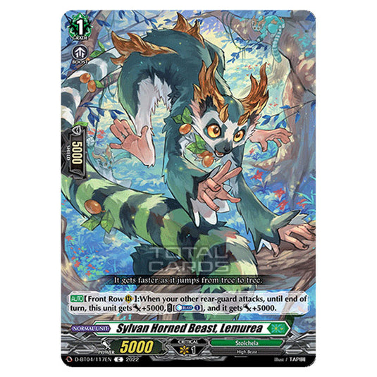 Cardfight!! Vanguard - VGE-D-BT04 - Awakening of Chakrabarthi - Sylvan Horned Beast, Lemurea (C) D-BT04/117