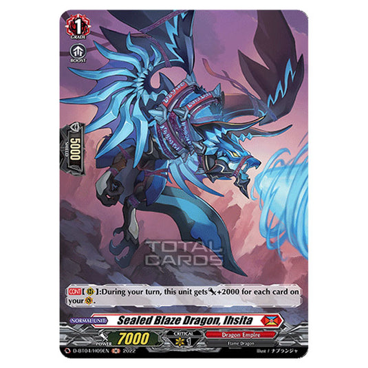 Cardfight!! Vanguard - VGE-D-BT04 - Awakening of Chakrabarthi - Sealed Blaze Dragon, Ihsita (H) D-BT04/H009