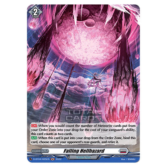 Cardfight!! Vanguard - VGE-D-BT04 - Awakening of Chakrabarthi - Falling Hellhazard (H) D-BT04/H025