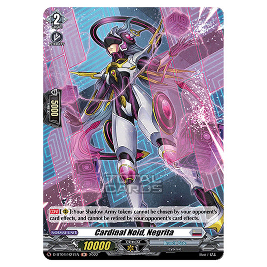 Cardfight!! Vanguard - VGE-D-BT04 - Awakening of Chakrabarthi - Cardinal Noid, Negrita (H) D-BT04/H027