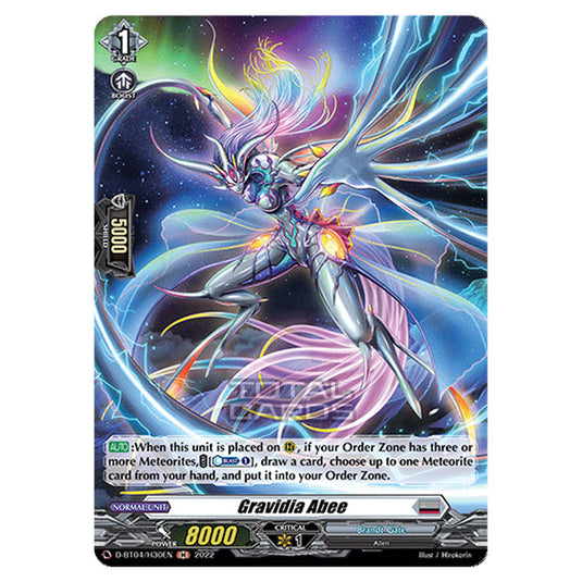 Cardfight!! Vanguard - VGE-D-BT04 - Awakening of Chakrabarthi - Gravidia Abee (H) D-BT04/H030