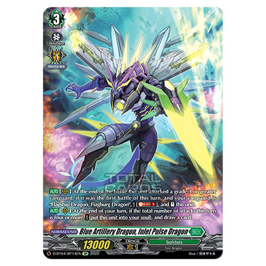 Cardfight!! Vanguard - VGE-D-BT04 - Awakening of Chakrabarthi - Blue Artillery Dragon, Inlet Pulse Dragon (SP) D-BT04/SP014