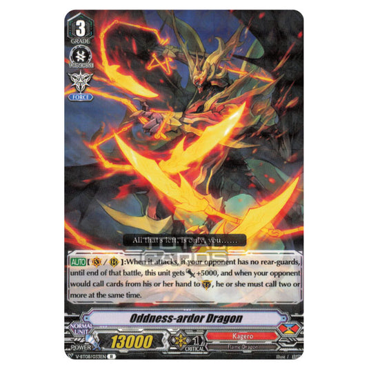 Cardfight!! Vanguard - Silverdust Blaze - Oddness Ardor Dragon (R) V-BT08/033