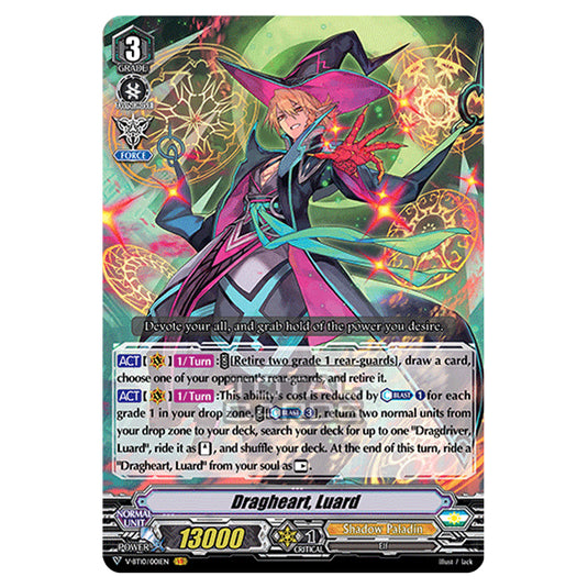 Cardfight!! Vanguard - Phantom Dragon Aeon - Dragheart, Luard (VR) V-BT10/001