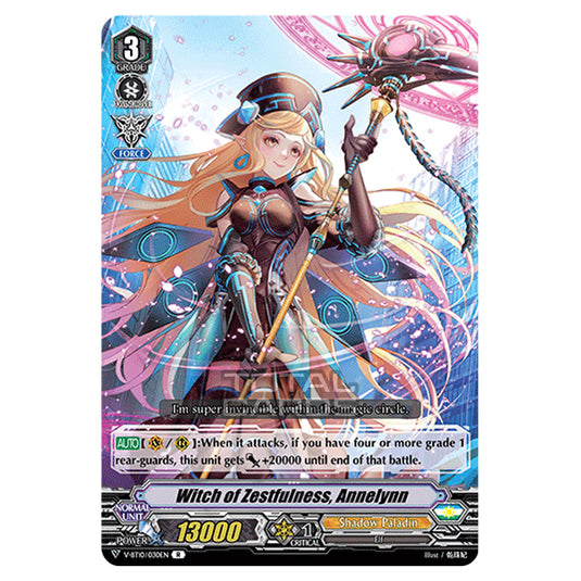 Cardfight!! Vanguard - Phantom Dragon Aeon - Witch of Zestfulness, Annelynn (R) V-BT10/030