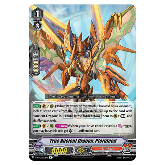 Cardfight!! Vanguard - Phantom Dragon Aeon - True Ancient Dragon, Pterafeed (R) V-BT10/037