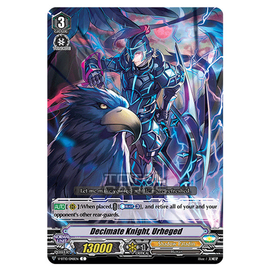 Cardfight!! Vanguard - Phantom Dragon Aeon - Decimate Knight, Urheged (C) V-BT10/048