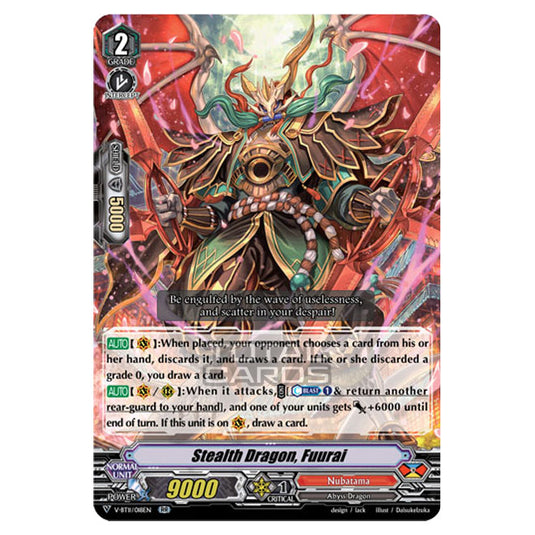 Cardfight!! Vanguard - Storm of the Blue Cavalry - Stealth Dragon, Fuurai (RR) V-BT11/018