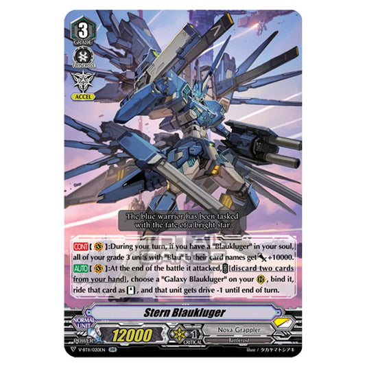 Cardfight!! Vanguard - Storm of the Blue Cavalry - Stern Blaukluger (RR) V-BT11/020