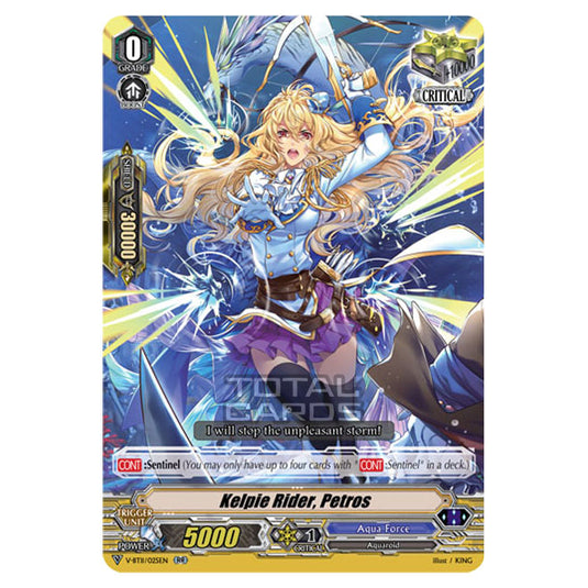 Cardfight!! Vanguard - Storm of the Blue Cavalry - Kelpie Rider, Petros (RR) V-BT11/025