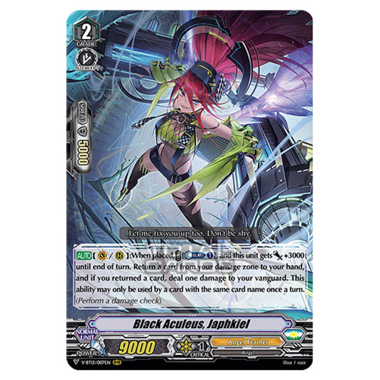 Cardfight!! Vanguard - Divine Lightning Radiance - Black Aculeus, Japhkiel (RRR) V-BT12/007EN