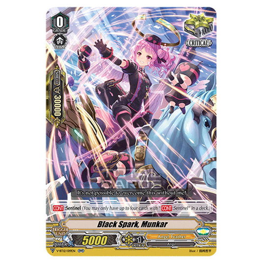 Cardfight!! Vanguard - Divine Lightning Radiance - Black Spark, Munkar (RR) V-BT12/019EN