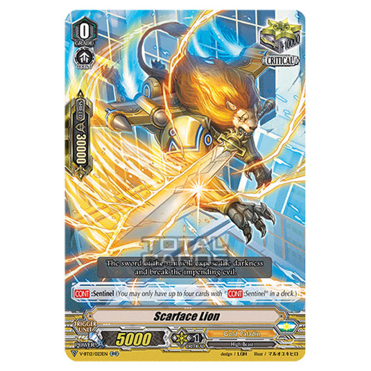 Cardfight!! Vanguard - Divine Lightning Radiance - Scarface Lion (RR) V-BT12/023EN