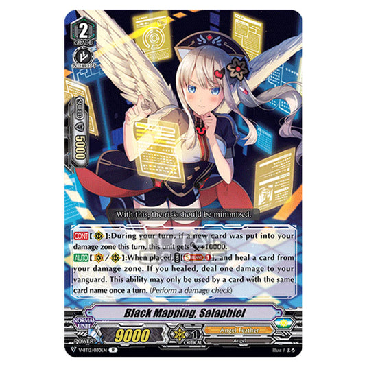 Cardfight!! Vanguard - Divine Lightning Radiance - Black Mapping, Salaphiel (R) V-BT12/030EN