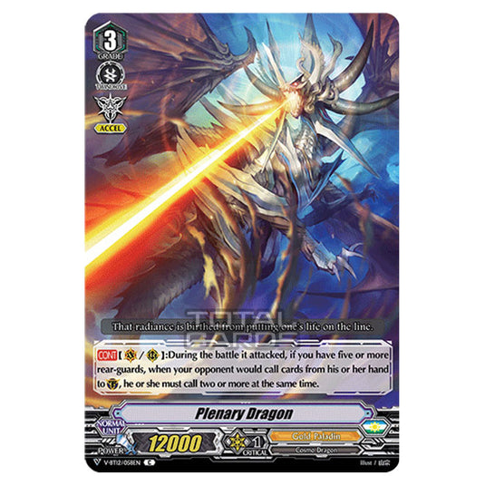 Cardfight!! Vanguard - Divine Lightning Radiance - Plenary Dragon (C) V-BT12/058EN