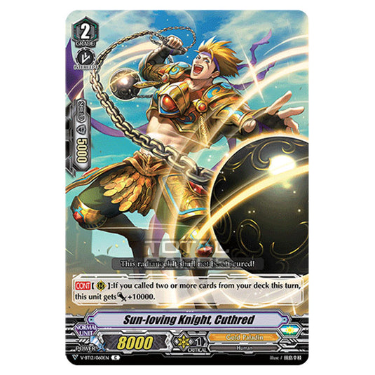 Cardfight!! Vanguard - Divine Lightning Radiance - Sun-loving Knight, Cuthred (C) V-BT12/060EN