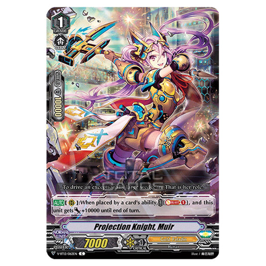 Cardfight!! Vanguard - Divine Lightning Radiance - Projection Knight, Muir (C) V-BT12/062EN