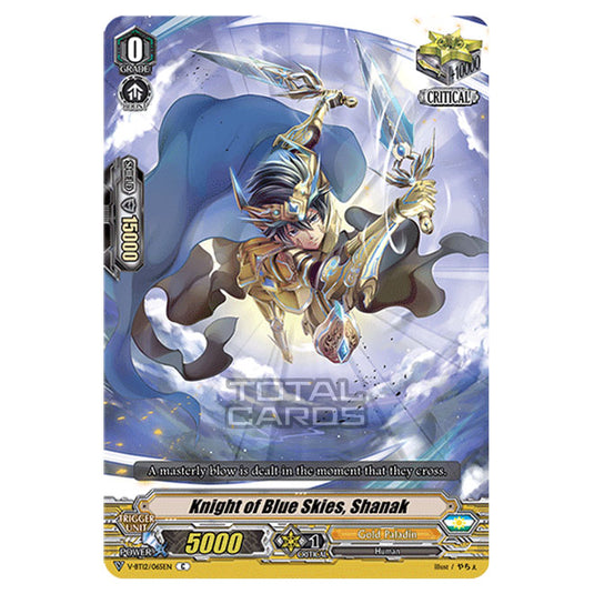 Cardfight!! Vanguard - Divine Lightning Radiance - Knight of Blue Skies, Shanak (C) V-BT12/065EN