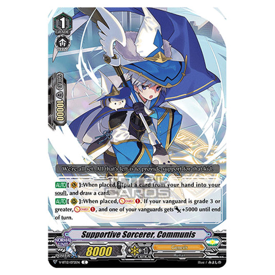 Cardfight!! Vanguard - Divine Lightning Radiance - Supportive Sorcerer, Communis (C) V-BT12/072EN