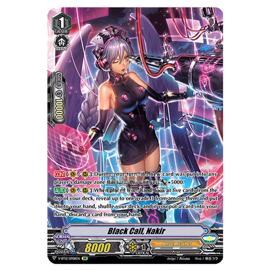 Cardfight!! Vanguard - Divine Lightning Radiance - Black Call, Nakir (SP) V-BT12/SP08EN