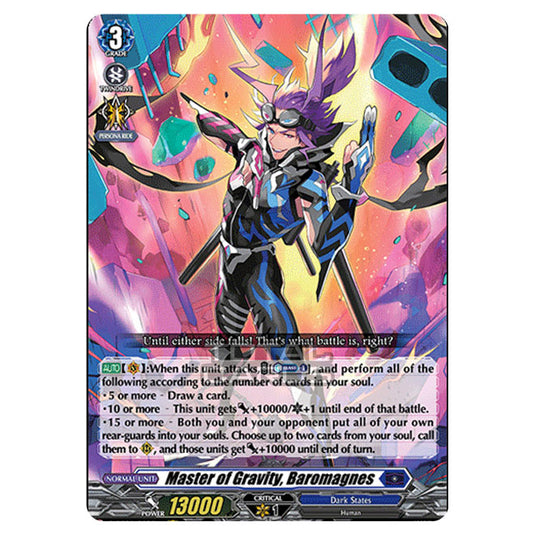 Cardfight!! Vanguard - D BT01 - Genesis of the Five Greats - Master of Gravity, Baromagnes (RRR) D-BT01/003