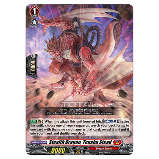 Cardfight!! Vanguard - D BT01 - Genesis of the Five Greats - Stealth Dragon, Tensha Stead (RR) D-BT01/012