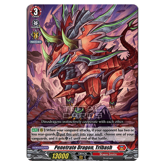 Cardfight!! Vanguard - D BT01 - Genesis of the Five Greats - Penetrate Dragon, Tribash (R) D-BT01/026