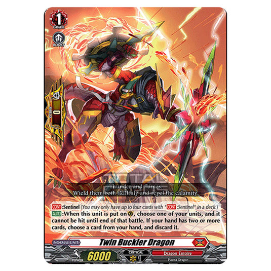 Cardfight!! Vanguard - D BT01 - Genesis of the Five Greats - Twin Buckler Dragon (R) D-BT01/031