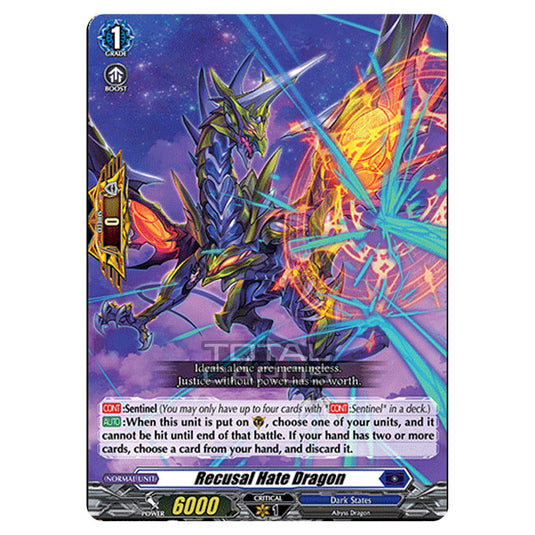 Cardfight!! Vanguard - D BT01 - Genesis of the Five Greats - Recusal Hate Dragon (R) D-BT01/036