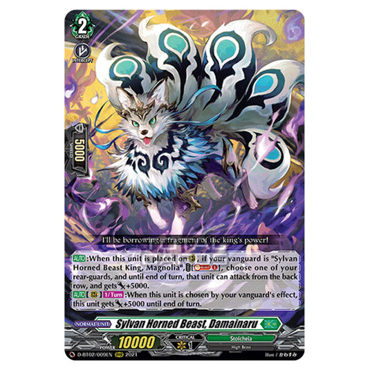 Cardfight!! Vanguard - A Brush with the Legends - Sylvan Horned Beast, Damainaru (RRR) D-BT02/009