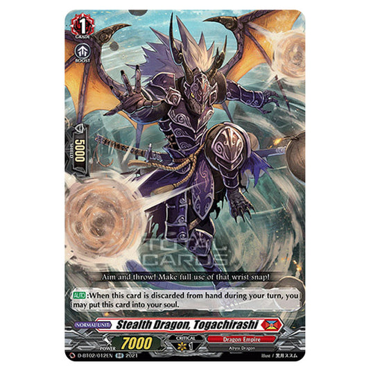 Cardfight!! Vanguard - A Brush with the Legends - Stealth Dragon, Togachirashi (RR) D-BT02/012