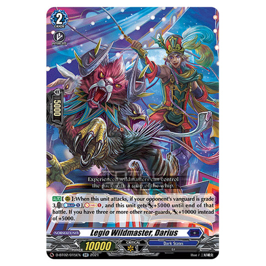 Cardfight!! Vanguard - A Brush with the Legends - Legio Wildmaster, Darius (RR) D-BT02/015