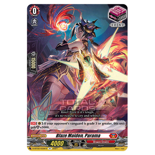 Cardfight!! Vanguard - A Brush with the Legends - Blaze Maiden, Parama (R) D-BT02/030